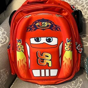 Red Cars Themed Kids Backpack